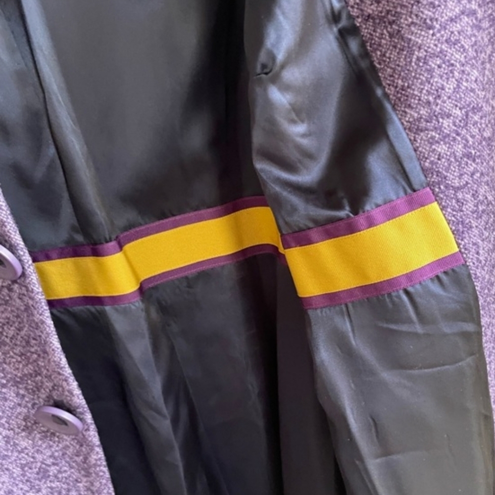 Boden Purple Wool Coat - Picture 4 of 5
